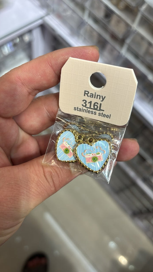 10/10 pc Stainless steel pendants charms