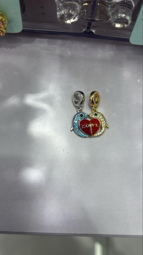 MN Copper charms 5pc/set